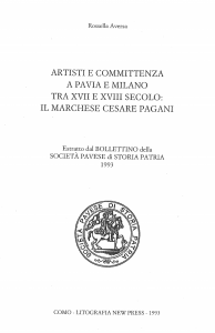 Scopri di più sull'articolo Artisti e committenza a Pavia e Milano tra XVII e XVIII secolo:  il marchese Cesare Pagani